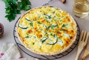 oman best hostel Quiche with salad