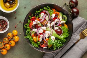 oman best hostel Greek salad